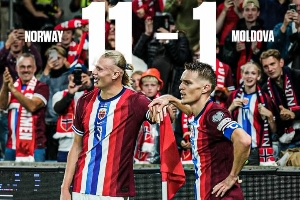 雙子星沖擊美加墨！挪威世預(yù)賽5連勝狂轟24球 哈蘭德9球厄德高7助