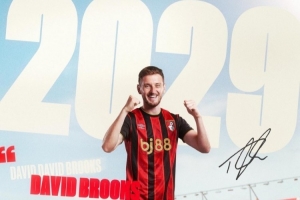 官方：伯恩茅斯與28歲邊鋒大衛(wèi)-布魯克斯續(xù)約到2029年