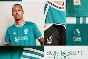 利物浦發(fā)布客戰(zhàn)伯恩利海報(bào)：范迪克身穿第三球衣出鏡