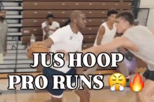 保羅、亨德森、小喬丹等眾球星組局對抗 老炮里突外投游刃有余