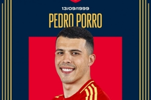 西班牙隊祝波羅26歲生日快樂，球員為國家隊出戰(zhàn)12場貢獻(xiàn)2助