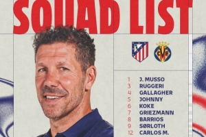 馬競vs黃潛名單：格列茲曼、阿爾瓦雷斯、尼古拉斯-岡薩雷斯在列