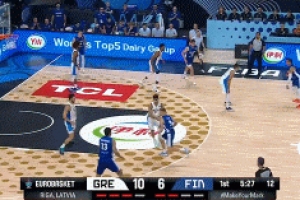 遮天蔽日！芬蘭強(qiáng)鑿希臘內(nèi)線 字母哥黃雀在后血帽將球扇飛