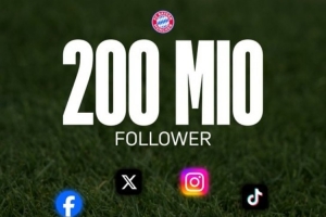 拜仁全社媒粉絲數(shù)突破兩億，凱恩諾伊爾等球員出鏡感謝球迷支持