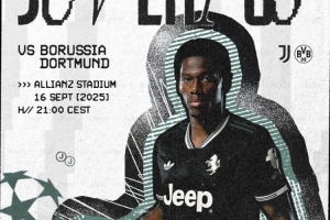 尤文發(fā)布歐冠對陣多特海報：喬納森-戴維單人出鏡