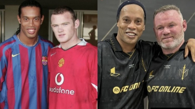 跨越20年~小羅和魯尼合影對比，歲月對誰“下手”更狠？??