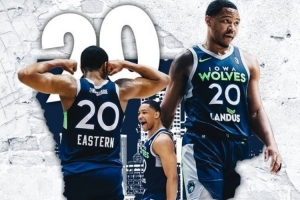 Exhibit?10合同！森林狼官方：球隊簽下后衛(wèi)諾杰爾-伊斯特恩