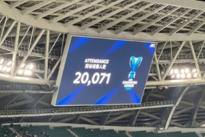 國(guó)安主場(chǎng)對(duì)陣河內(nèi)公安現(xiàn)場(chǎng)觀賽20071人，刷新新工體最低上座人數(shù)