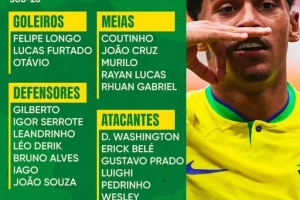 巴西U20大名單：羅克、安德烈-桑托斯缺席，國米小將普拉多在列