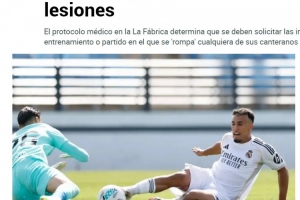 馬卡：自家青訓(xùn)在U20集訓(xùn)受傷，皇馬要求西足協(xié)提供受傷時(shí)的錄像