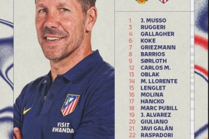 馬競聯(lián)賽大名單：小蜘蛛復(fù)出，格列茲曼、加拉格爾、科克在列