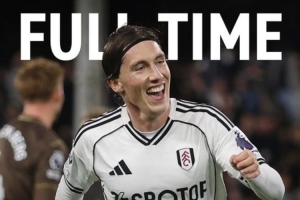 英超富勒姆3-1布倫特福德，伊沃比傳射、哈里-威爾遜破門