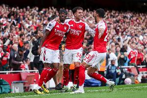 本賽季阿森納英超首次運動戰(zhàn)中失球，此前唯一失球來自索博任意球