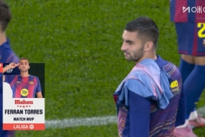 梅開二度！費蘭-托雷斯當選巴薩3-0赫塔費一役全場最佳