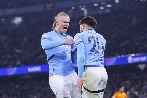 快速反擊首開紀(jì)錄！超越吉魯，哈蘭德在英超中已打進(jìn)91球