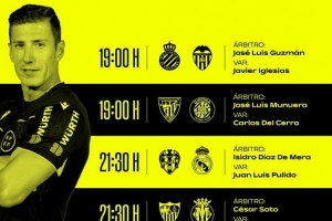 西甲明日比賽裁判安排：埃斯庫德羅斯執(zhí)法萊萬特vs皇馬