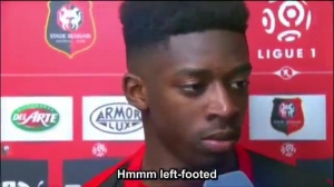 兌現(xiàn)天賦！登貝萊18歲經(jīng)典采訪：我是左腳將，但是右腳射門更好