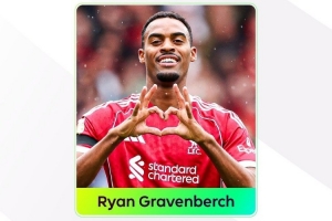 德比戰(zhàn)傳射建功！赫拉芬貝赫當(dāng)選英超上周票選最佳球員