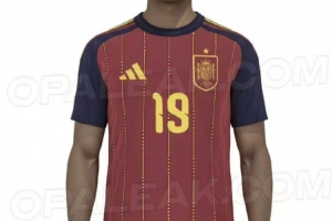 顛覆傳統(tǒng)！西班牙隊2026世界杯主場球衣諜照出爐
