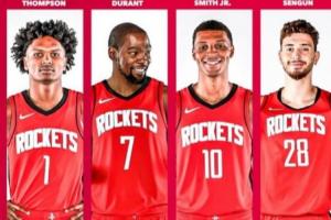 范喬丹大傷誰打控衛(wèi)？火箭能排出好幾套5人都在2米以上的先發(fā)陣容