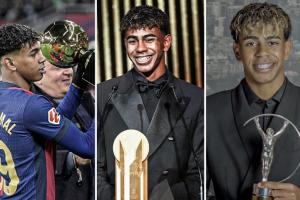 才18歲！亞馬爾當(dāng)前榮譽：奪歐洲杯！金球第二、拿金童、連莊科帕