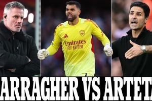 繼續(xù)對(duì)線！卡拉格：阿爾特塔現(xiàn)在全靠定位球，踢曼城浪費(fèi)了45分鐘