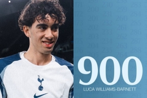 里程碑！熱刺小將巴內(nèi)特首秀，成為第900位代表球隊出場的球員