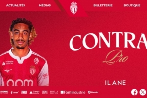 官方：摩納哥與19歲青訓(xùn)小將伊萊恩-圖雷簽下職業(yè)合同