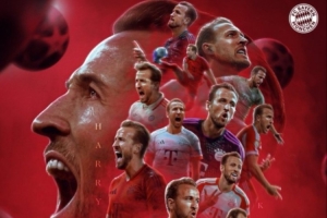 104場(chǎng)100球！拜仁發(fā)布凱恩百球海報(bào)：多么可怕的怪物，哈里 ??