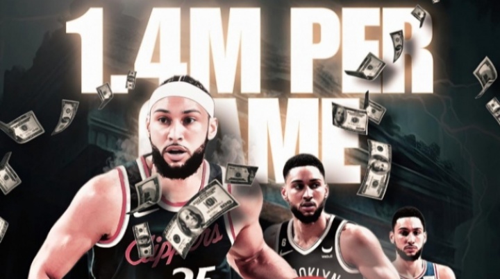 這不比撿錢(qián)快？本西過(guò)去4年場(chǎng)均賺140萬(wàn) 打108場(chǎng)賺1.475億