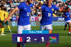 世青賽：法國U20以2-1勝南非U20取開門紅，貝爾蒙特、米沙爾破門