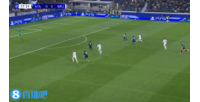 這球漂亮，布魯日球員弧頂處晃開防守兜射破門，亞特蘭大主場(chǎng)落后