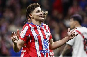 單場1球2助，阿爾瓦雷斯本賽季8場比賽直接參與10粒進(jìn)球