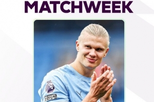 2射1傳！官方：曼城中鋒哈蘭德當(dāng)選英超第六輪最佳球員