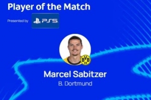 1助攻3關(guān)鍵傳球，薩比策當(dāng)選多特4-1畢爾巴鄂競技一役全場最佳