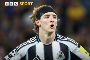 比肩希勒！戈登成紐卡隊(duì)史第三位在歐冠中連場(chǎng)進(jìn)球的球員