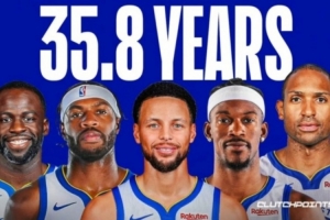 美媒曬勇士四老：勇士揭幕戰(zhàn)將有4名首發(fā)年齡35+ 歷史首隊！