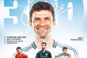 892場300球！穆勒點射破門收獲生涯第300球，加盟溫哥華5場5球