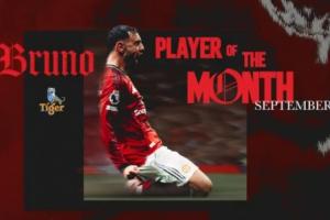 37%得票率當(dāng)選！官方：B費(fèi)當(dāng)選曼聯(lián)9月最佳球員，3次出場(chǎng)打入1球