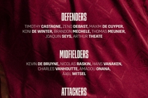 比利時(shí)10月大名單：德布勞內(nèi)領(lǐng)銜，多庫(kù)、特羅薩德、拉門(mén)斯在列