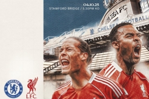 利物浦發(fā)布客戰(zhàn)切爾西海報：范迪克、薩拉赫、赫拉芬貝赫出鏡
