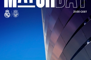 劍指三分！皇馬發(fā)布對(duì)陣比利亞雷亞爾海報(bào)：重返伯納烏