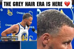 時(shí)光芿苒！美媒曬詹姆斯&庫里媒體日采訪照 白發(fā)攀上兩人鬢角！