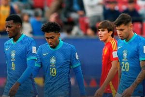1平2負(fù)墊底出局！世青賽巴西0-1西班牙，曾5冠4亞但本屆3戰(zhàn)僅1分
