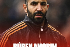 阿莫林執(zhí)教曼聯(lián)以來總戰(zhàn)績：50場比賽20勝9平21負(fù)，勝率40%