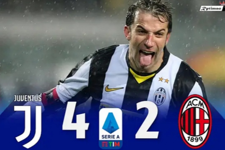 經(jīng)典對決！08年意甲，阿毛里雙響皮耶羅傳射，尤文4-2戰(zhàn)勝米蘭