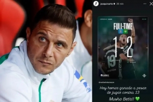 貝蒂斯名宿華金吐槽裁判稱球隊(duì)11打13但還是贏了，隨后刪除動(dòng)態(tài)