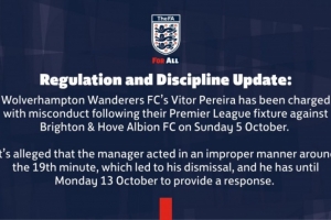 官方：狼隊(duì)主帥佩雷拉被指控行為不當(dāng)，需在10月13日前作出回應(yīng)