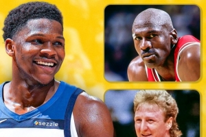 都是大神！愛德華茲生涯前五年全能數(shù)據(jù)比肩喬詹 總共僅四人做到