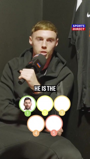 帕爾默排心中TOP5：梅西第一因?yàn)槭莋oat，內(nèi)馬爾魯尼二三C羅第四